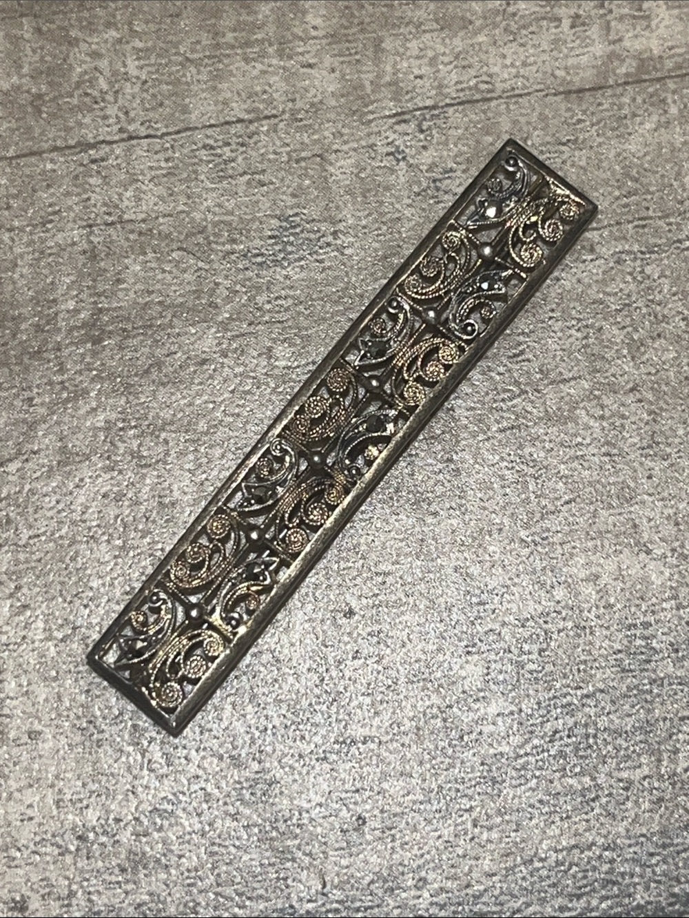 Ornate Filigree Brooch Sterling Germany 🇩🇪 Alice Caviness